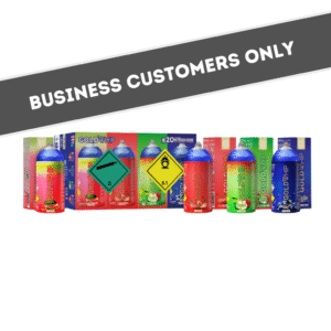 Fruit Flavoured Nitrous Oxide Mini Tanks by GoldWhip – Case of 20 – Four Fruity Flavours